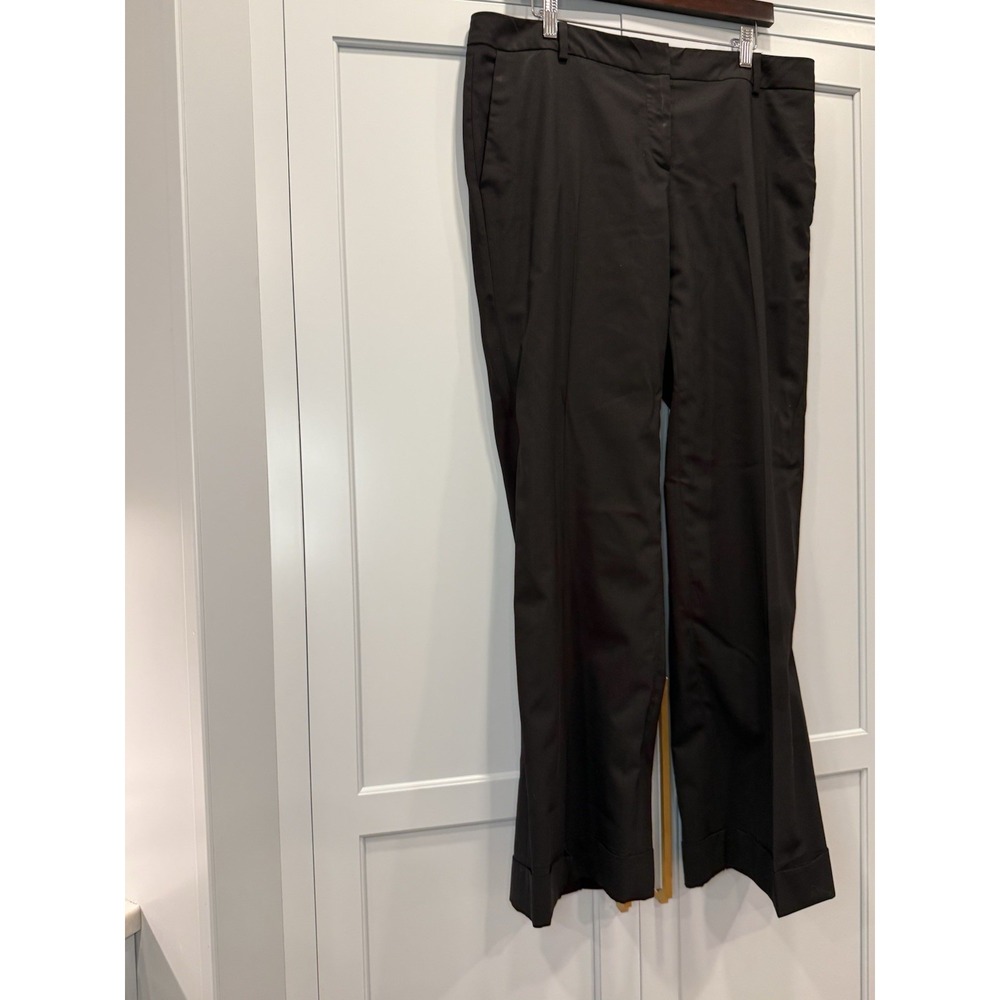 Burberry London Women's 14 Black Wide Leg Pants Trousers Career Classy Mature‎